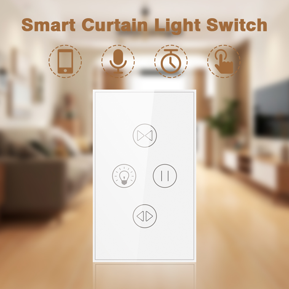 WiFi Smart Curtain Light Switch-US